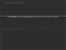 Tablet Screenshot of cheapestcoupon.com